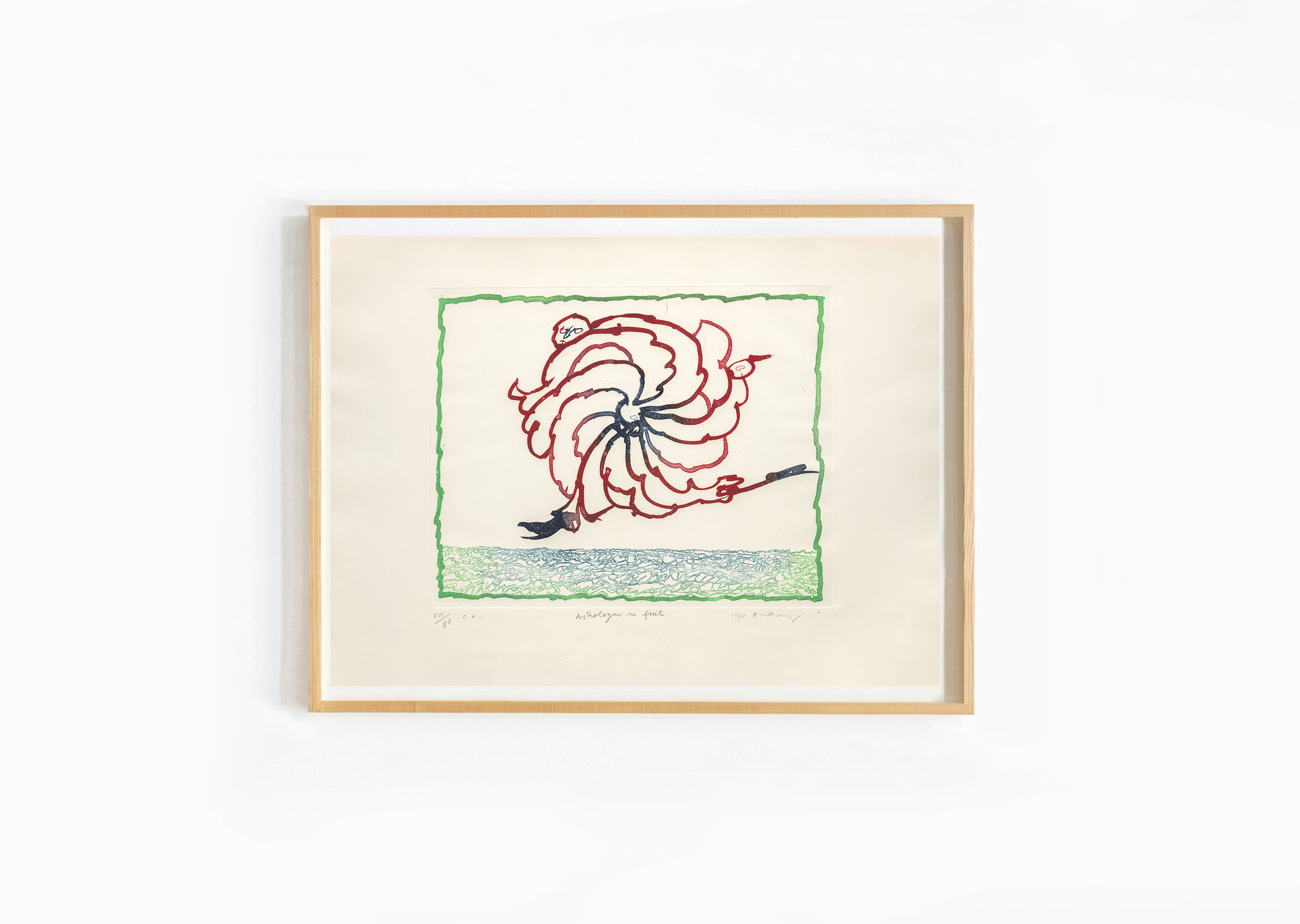 estampe Astrologue en fuite Pierre Alechinsky